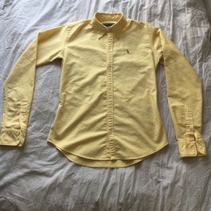 Ralph Lauren Size 4 Slim Fit Yellow Button down